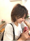 バレイヤージュ×愛されショート