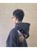 ボネッカ 鶴見(BONECCA)&nbsp;ブルーブラック×メンズショート　　　片岡美里