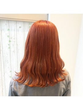 アクト(ACT) オレンジカラー・波巻きウェーブ