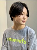 可愛い!トレンドセンターパートショート!20代30代40代