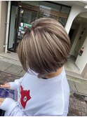 ハイライト&ショートボブ