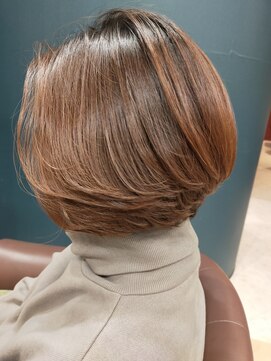 ヘアサロンアンドヘアメイクディー(hair salon hair make D) 仙台D　メルティーカラー×グラデーションボブ×ワンカール