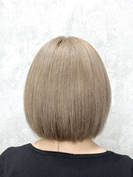 デミヘアー(Demi hair) ミルクティーベージュカラー×ボブ