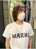 【メンズウルフヘア】MILK/MURIEL macoto
