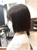 【地毛風ストレート】で顎ラインボブ◎