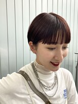 エン(YENN)&nbsp;マッシュショート　ビターなオレンジブラウン ブリーチなし