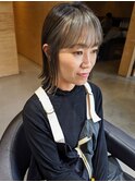 フェイスフレーミング ダブルブリーチ 透け感カラー