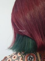 コークス 原宿 表参道(COKETH)&nbsp;★ダブルカラーでつくる個性派 派手髪カラー クリスマスカラー