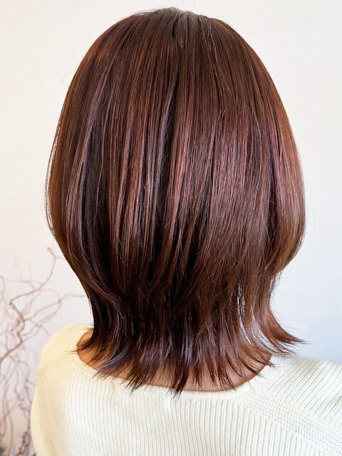 20代30代40代大人可愛い髪質改善カラー艶感ショコラブラウン
