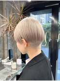 切りっぱなしボブ/美髪/ピンクブラウン[栄駅/矢場町駅]