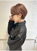 ショートボブ/丸みショート/美髪/銀座/切りっぱなしボブ