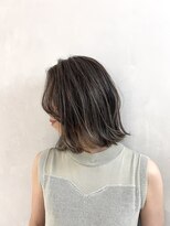 小森谷,黒髪,ボブルフ,ネビージュ,小顔,ワンレン,ハイライトj20
