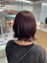 ドレスヘアーガーデン(DRESS HAIR GARDEN)&nbsp;ブリーチ無しWカラー　×   Pink