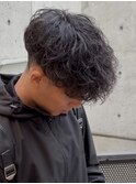 スペインカール　刈り上げ眉カットツイストスパイラルパーマ