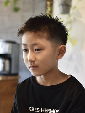 リム メンズヘア(LIM men's hair) 濡髪スパイキーキッズショート【キッズカット/倉敷/中島】