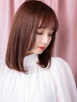 モッズヘア 上尾西口店(mod's hair) 前髪パーマモーヴピンク姫カットレイヤースタイルY上尾20代30代