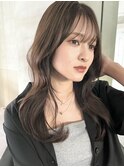 【MINX】顔まわり似合わせカット+暗めカラーロング_渋谷