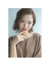 【骨格,お顔立ち,髪質に合わせたカット】スタイリングのしやすい長めのボブヘア