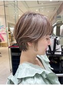 30代40代50代ショートボブ/丸みボブ/小顔ショート/原田知紀