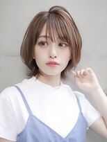 ギークス(GEEKS) 【GEEKS渋谷】レイヤーボブ/ネオウルフ/冬カラー/ココアベージュ