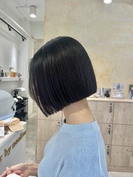 ビューバイネオリーブ 用賀店(Beau'r by neolive) 大人ガーリーダークアッシュ似合わせカットミディアムレイヤー