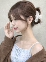 ナナローネス 渋谷(nana loness)&nbsp;小顔見せ顔まわりカット×結んでも可愛いおくれ毛