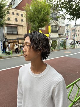 アーカイブトウキョウバーバーショップ 東京駅グランスタ八重洲店(Archive Tokyo) 東京駅/八重洲/理容室/メンズサロン/ラフミディアムパーマ