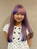 ヘアプレイスソル (HAIR PLACE SoL)&nbsp;デザインカラー/ブロックカラー/ピンク/ブルーパープル