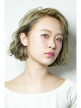 キープへアデザイン(keep hair design) 【ｋeep hair design】ハイトーンボブ×ホワイトアッシュ