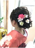袴着付け着物ヘア お花アレンジ【ヘアアレンジ  立川/立川南口】