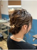ヘアセット/ヘアアレンジ/ヘアメイク/ハーフアップ/前髪カット