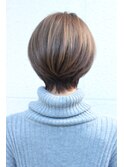 30代40代50代大人可愛いショートボブ シルエットが綺麗