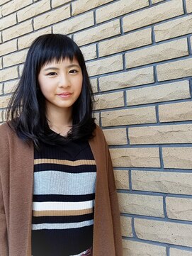 アットウィルヘアー(at will hair) ナチュラルガーリー&ギザギザバング/黒髪/学校/可愛い/高校生