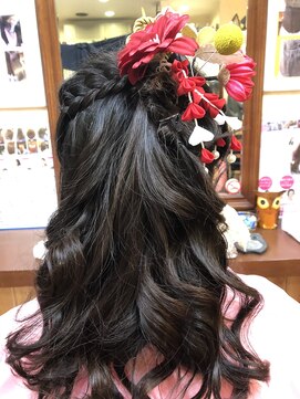 美容室 ラ ポチム 卒業式アップ