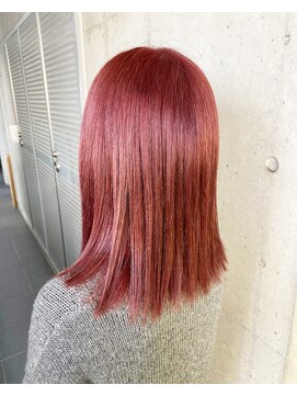 ガルボ ヘアー(garbo hair) #ピンクカラー#セミロング#可愛い#やわピンク#下村カラー