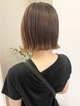ベック ヘアサロン(BEKKU hair salon) ベージュブラウン×切りっぱなし外ハネボブ♪