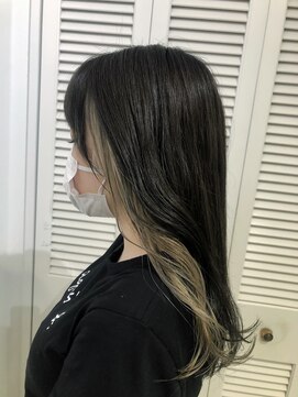 アドラーブル 万代店 (adorable) 【インナーカラー】【ホワイトベージュ】10代20代