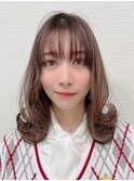 イメチェンハッシュカット似合わせカットフルバング小顔カット