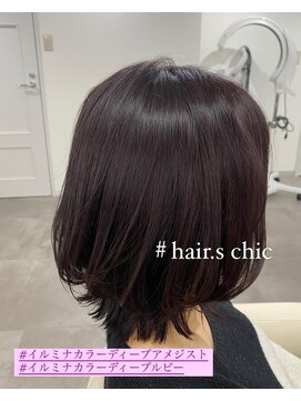 ヘアーズチーク(hair.s chic) 外ハネ×ルビー