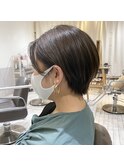 ショコラベージュのタイトショート