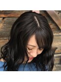 ナチュラルストレートバング
