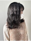 【FOLK】就活もOK!地毛風ブラック☆似合わせ波巻きミディアム♪
