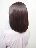 髪質改善ストレート結べるボブボルドーカラー/池袋/池袋東口