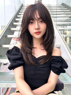 グロー 大宮(GLROW) 韓国大宮顔周り髪質改善レイヤー前髪カットくびれ韓国風韓国ヘア