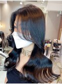 韓国風前髪×レイヤーカット【髪質改善/新宿/レイヤーカット】