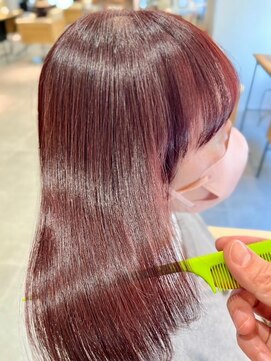 フリップビーアヴェダ(FLIP B AVEDA) 本八幡×髪質改善×ピンクカラー×ケアブリーチ