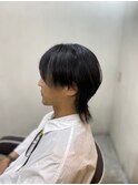 伸ばしかけヘアマッシュウルフ