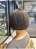 小顔ショートボブハイライトカラー大人ショートカット白髪ぽかし