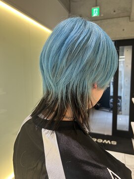 スウィープ(sweep) メンズウルフ/デザインカラー/ハイトーン