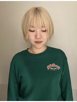 マイル 渋谷(mile)&nbsp;【SATSUKI】ハッシュショートボブ / ブロンドカラー